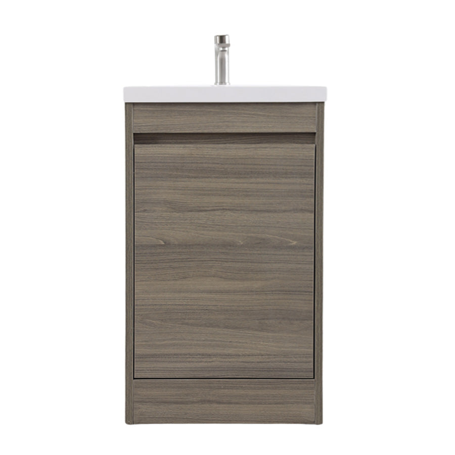 20" Powder Room Bathroom Vanity With Single Sink and Storage