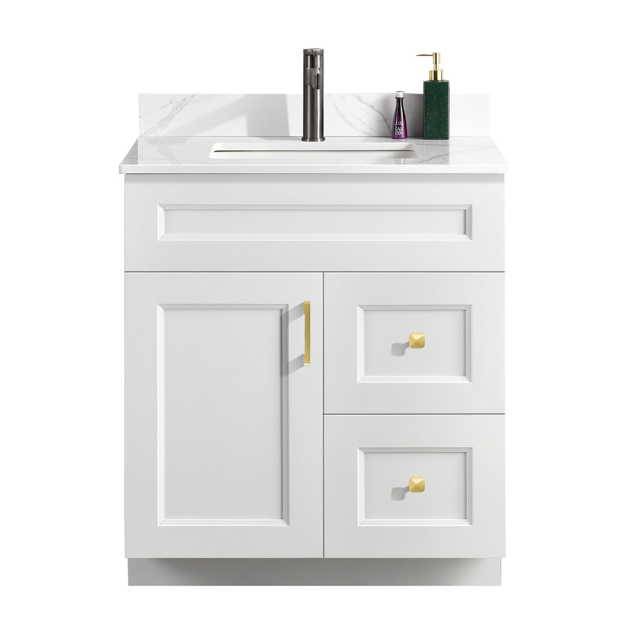 30″ Bathroom Vanity (Pinewood). Free Standing