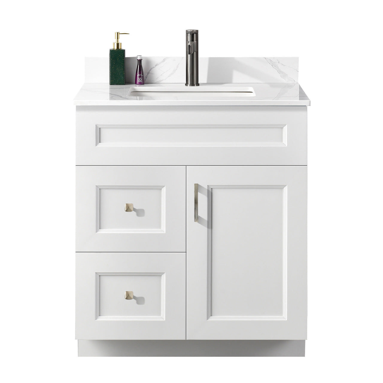 30″ Bathroom Vanity (Pinewood). Free Standing