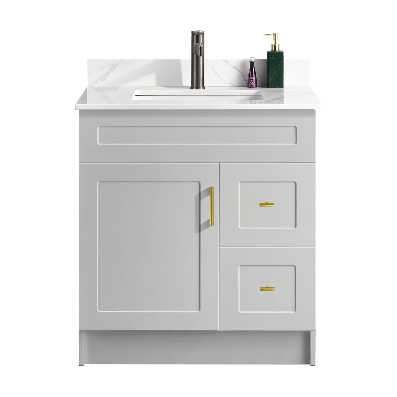 30″ Bathroom Vanity (HDF). Free Standing