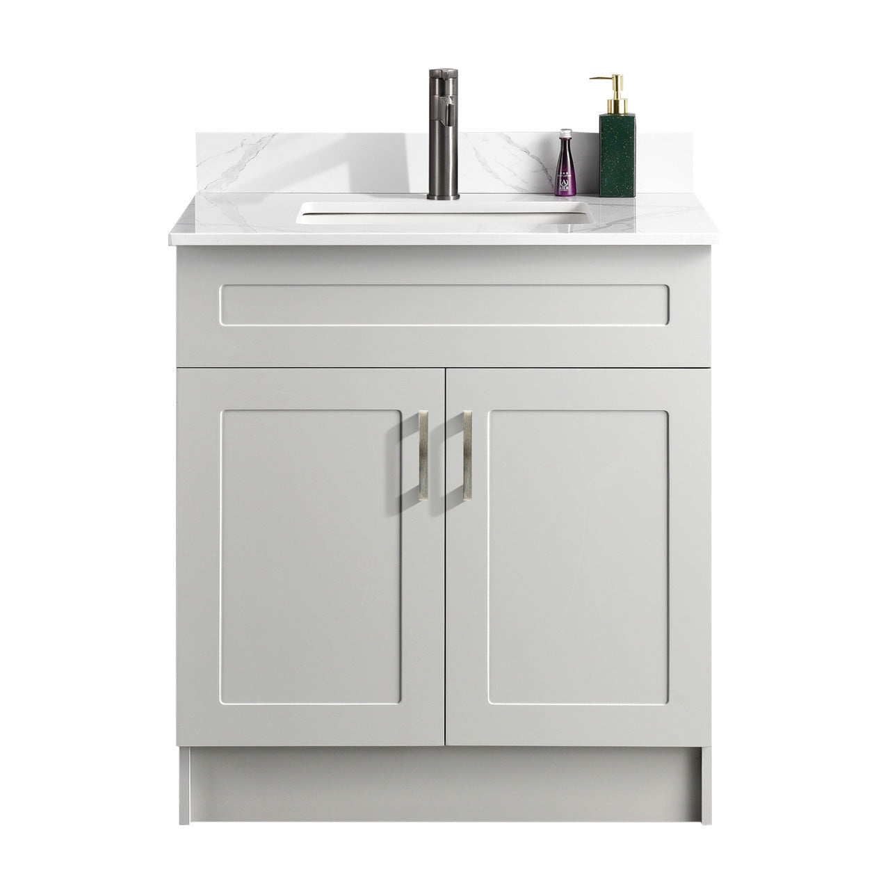 30″ Bathroom Vanity (HDF). Double Doors. Free Standing