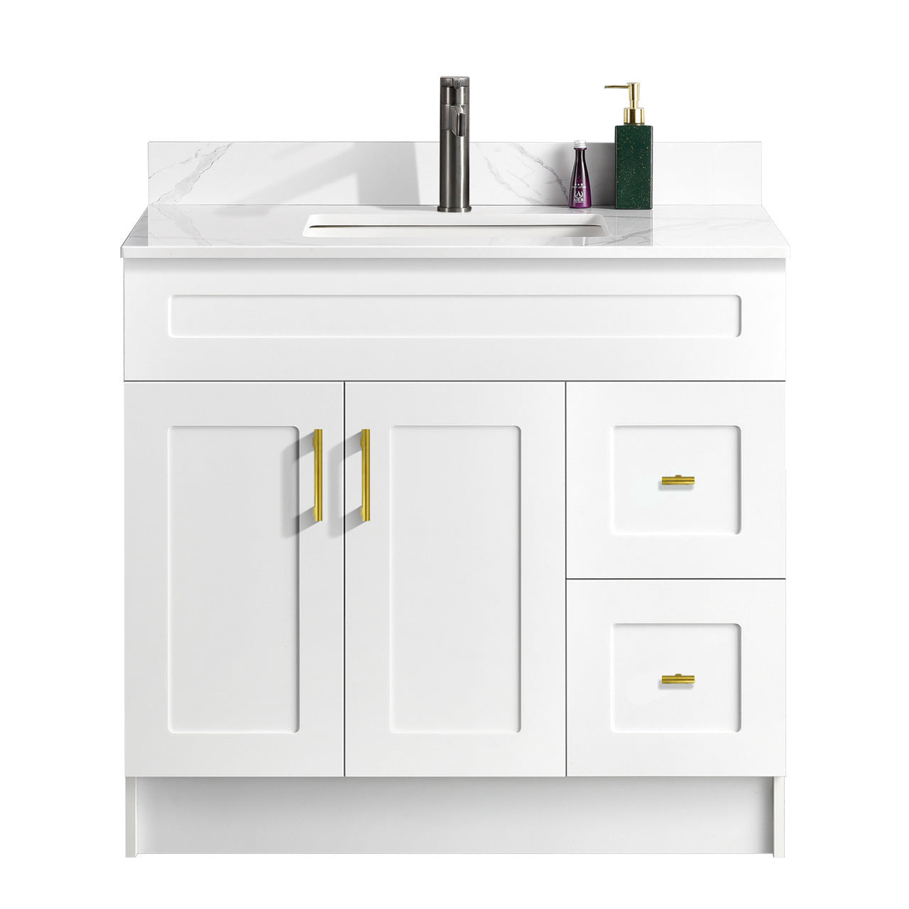 36″ Bathroom Vanity (HDF). Free Standing