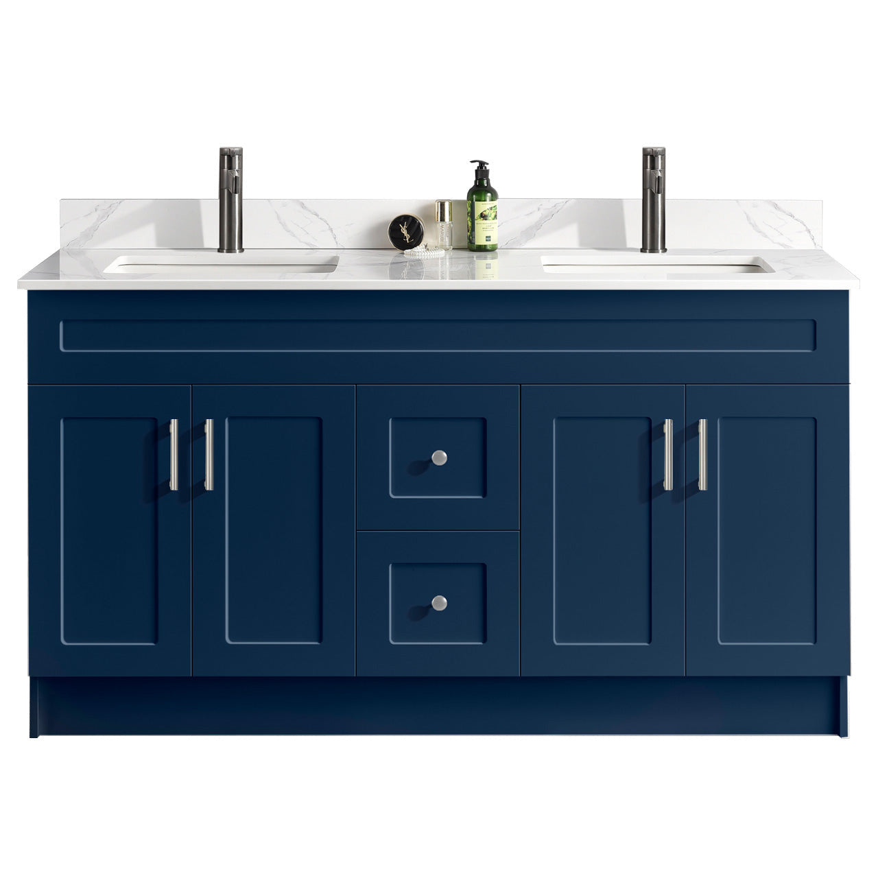 60″ Bathroom Vanity (HDF). Double Sink. Free Standing