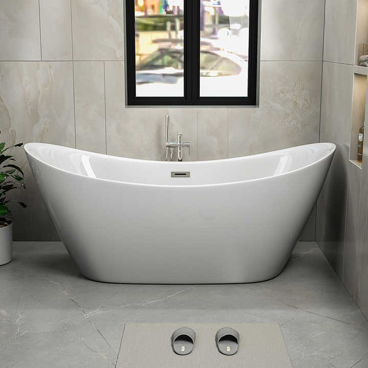 60" Freestanding Tub in White CM-7112