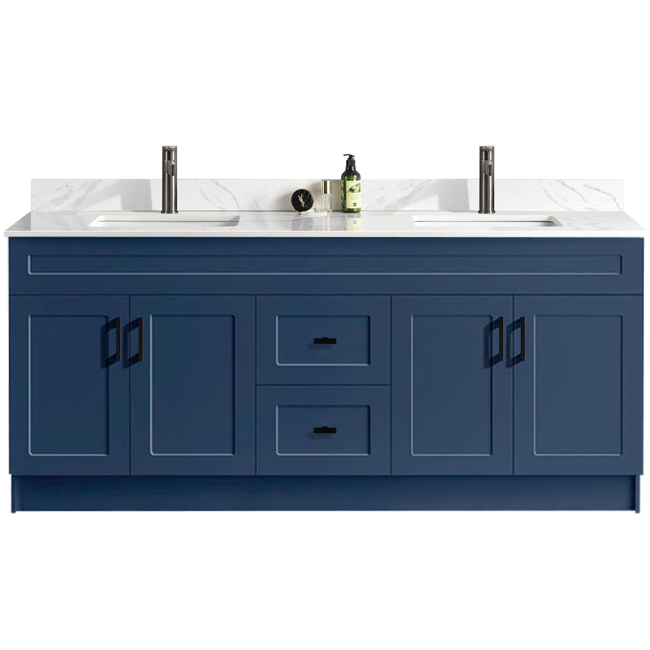 72″ Bathroom Vanity (HDF). Double Sink. Free Standing