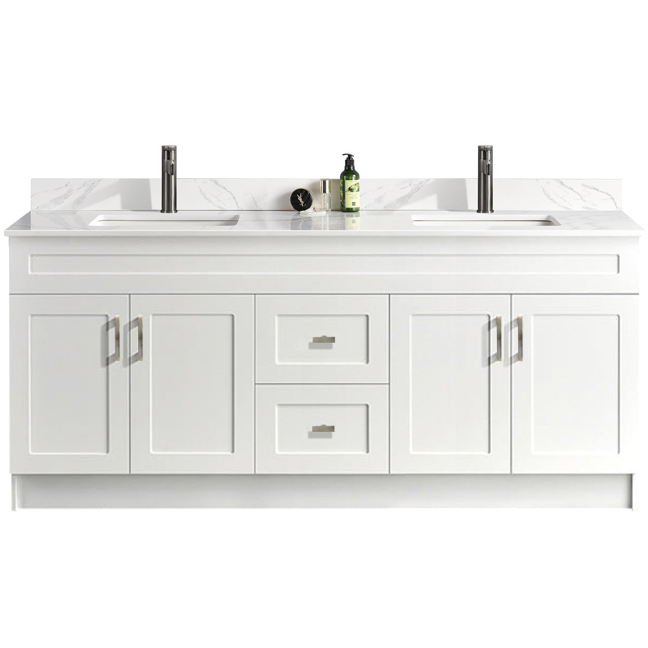 72″ Bathroom Vanity (HDF). Double Sink. Free Standing