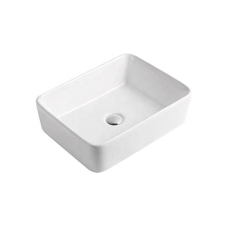 Rectangular Ceramic Vessel Sink – White Finish 8032