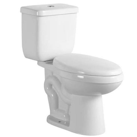 Two-Piece Toilet Bowl 8139A /888 – White, High-Efficiency Flush with Soft-Close Seat