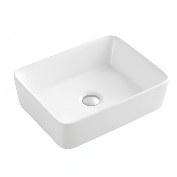 Rectangular Ceramic Vessel Sink – White Finish 8032