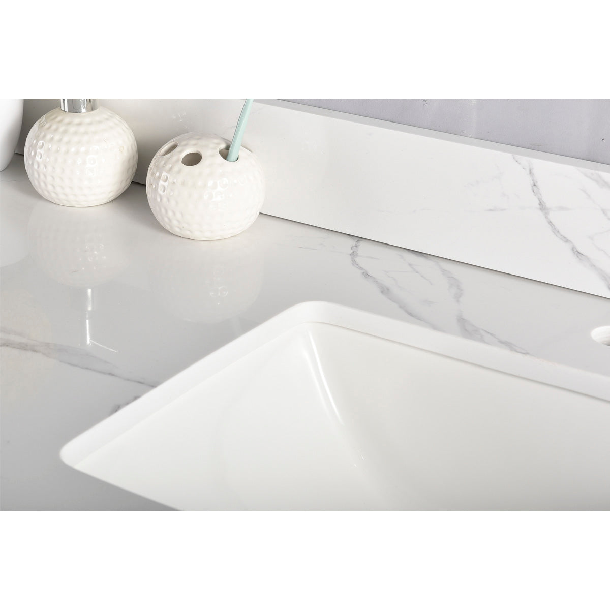 Countertop 73" x 22.5" White Carrera Single Sink