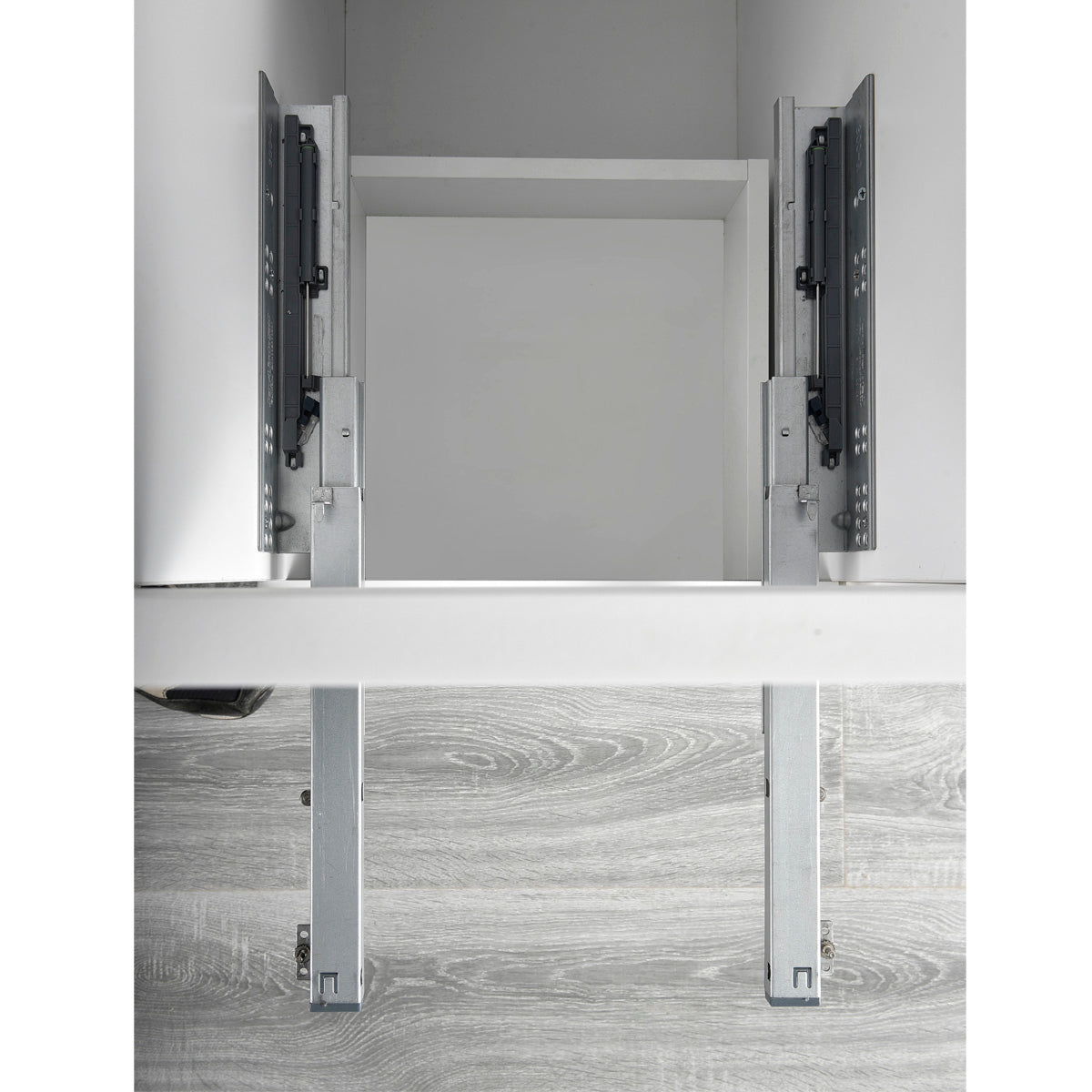 72″ Bathroom Vanity (HDF). Double Sink. Slim Shaker. Free Standing