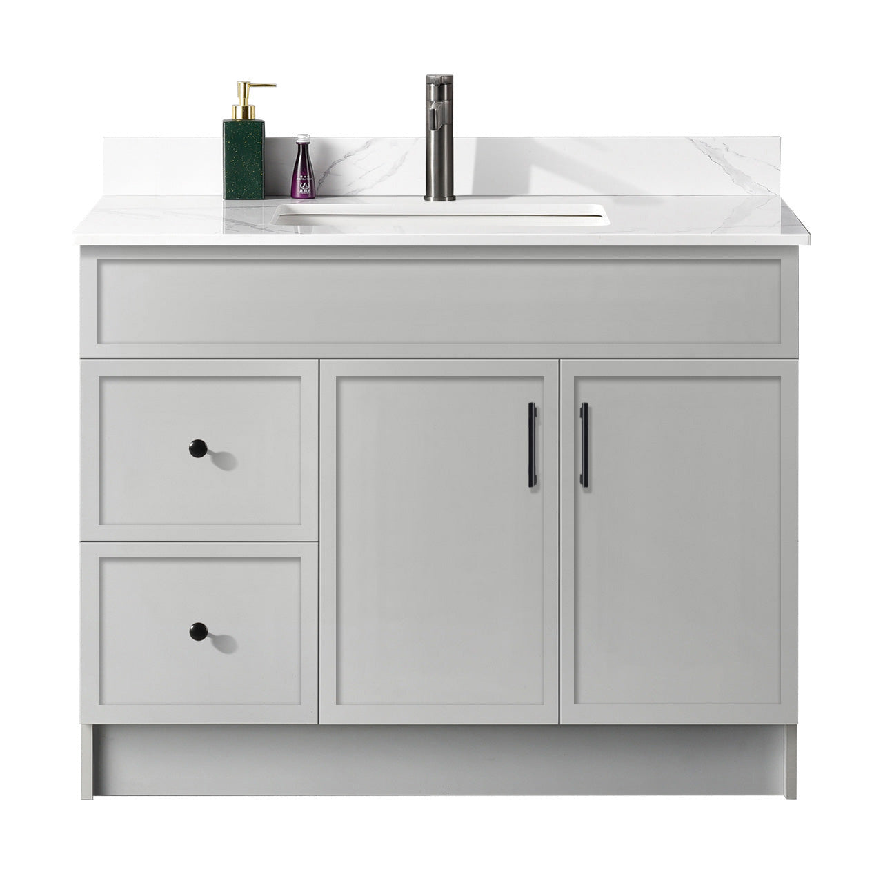 42″ Bathroom Vanity (HDF). Slim Shaker. Free Standing