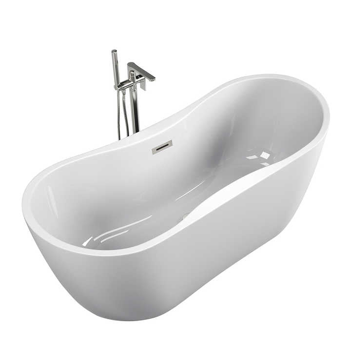 57" Freestanding Tub in White CM-7107