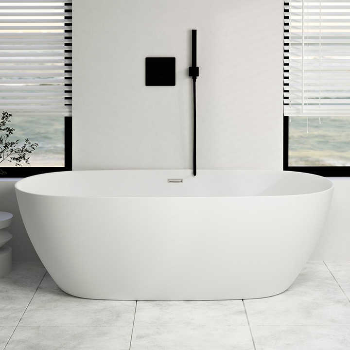 59" Freestanding Tub in White CM-7122