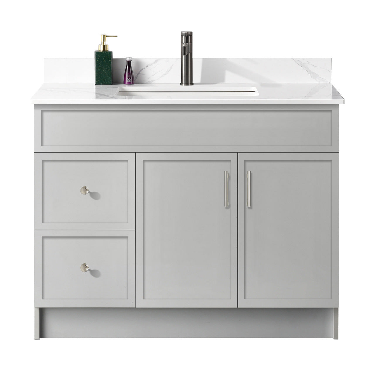 42″ Bathroom Vanity (HDF). Slim Shaker. Free Standing