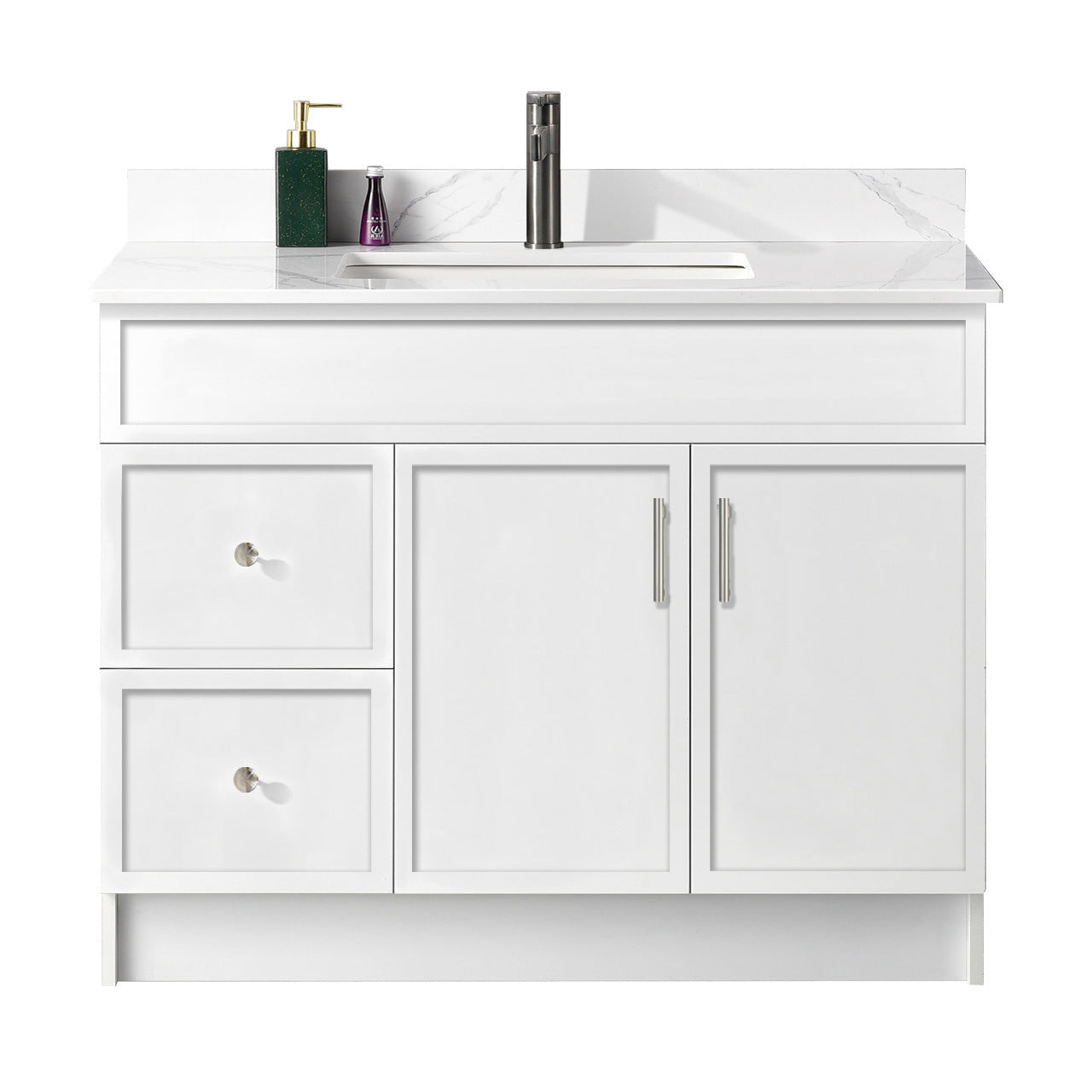 42″ Bathroom Vanity (HDF). Slim Shaker. Free Standing