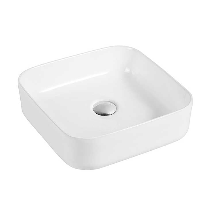 Square Ceramic Vessel Sink – White Finish  2258