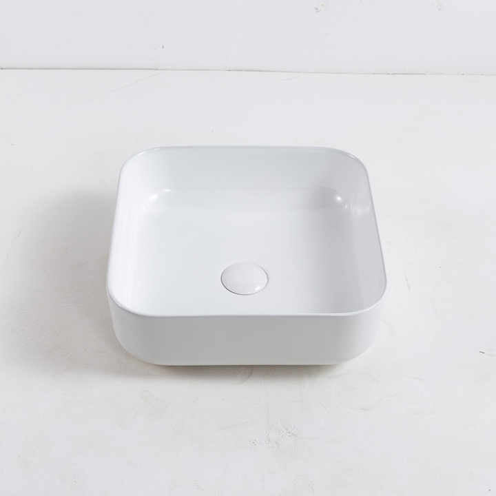 Square Ceramic Vessel Sink – White Finish  2258