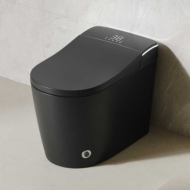 BVT - Smart Toilet, One Piece Bidet Toilet for Bathrooms JN9013B. Black. Remote Control