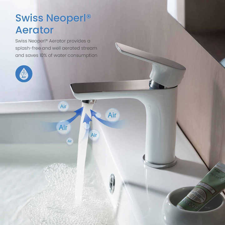 Single Hole Bathroom Faucet HT-8073WC