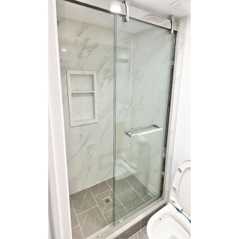 48"W x 77"H Standing Shower Door