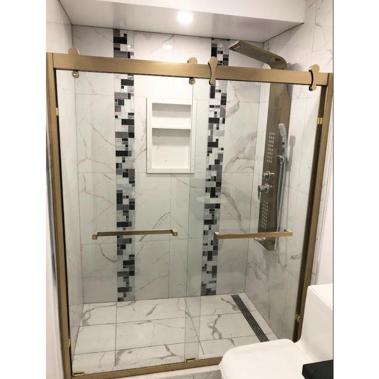 60"W x 70"H Standing Shower Door