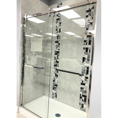 60"W x 77"H Standing Shower Door