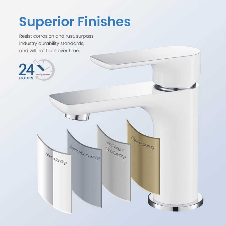 Single Hole Bathroom Faucet HT-8073WC