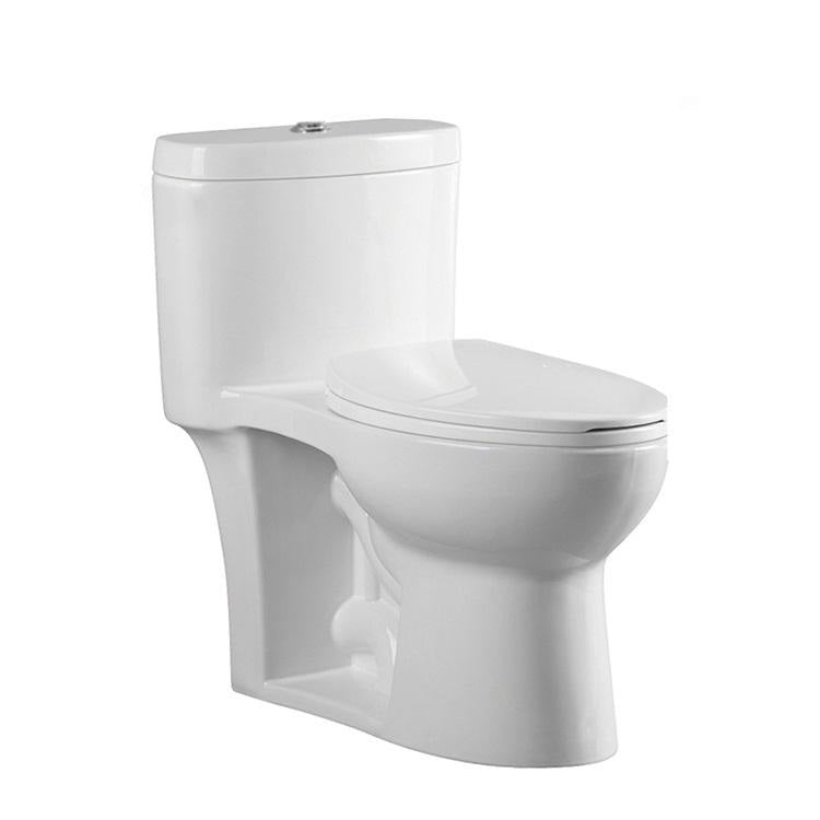 One-Piece Toilet Bowl 2150 – White, High-Efficiency Dual Flush with Soft-Close Seat