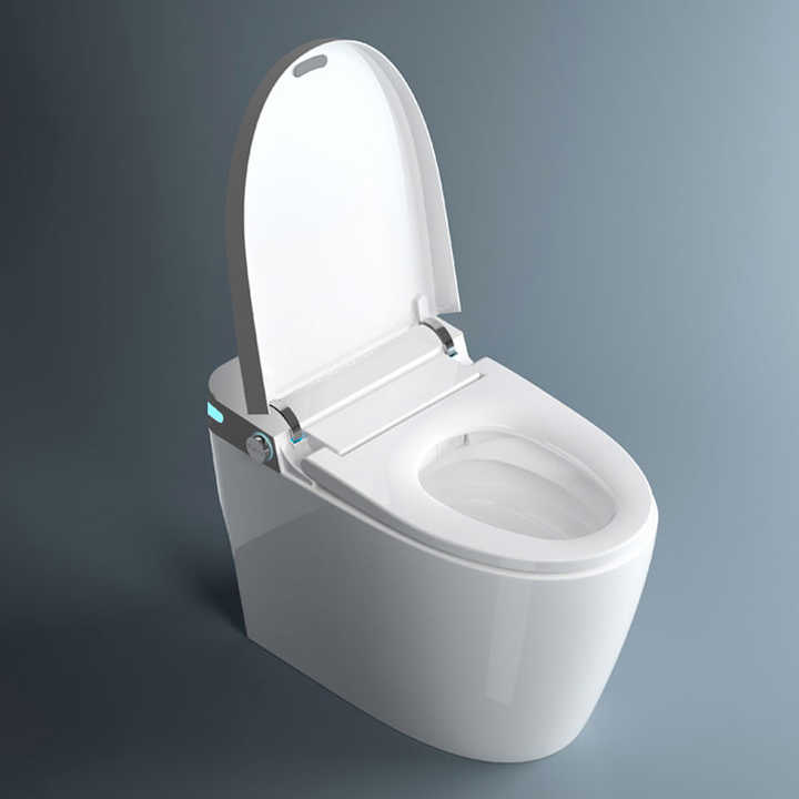 BVT - Smart Toilet, One Piece Bidet Toilet for Bathrooms JN9008. Black/White