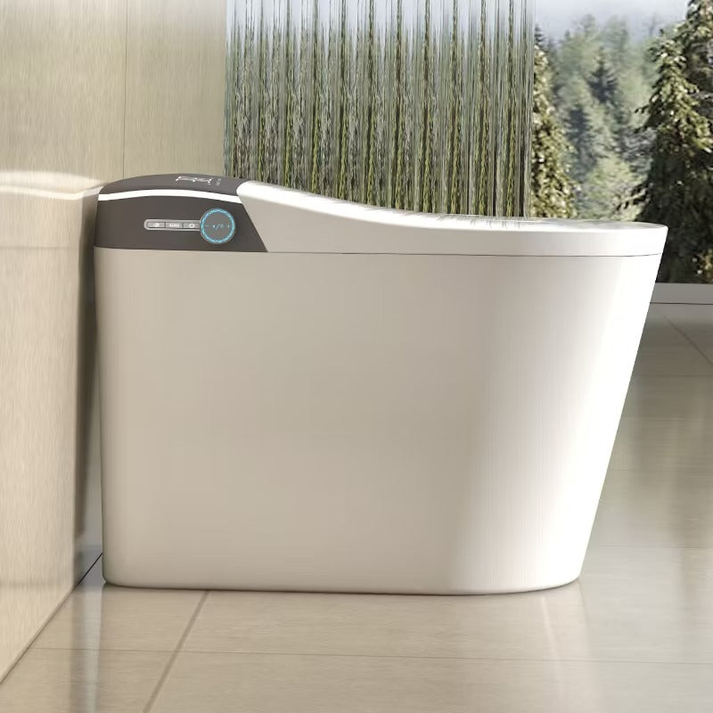 BVT - Smart Toilet, One Piece Bidet Toilet for Bathrooms JN9013W. White/Black. Remote Control