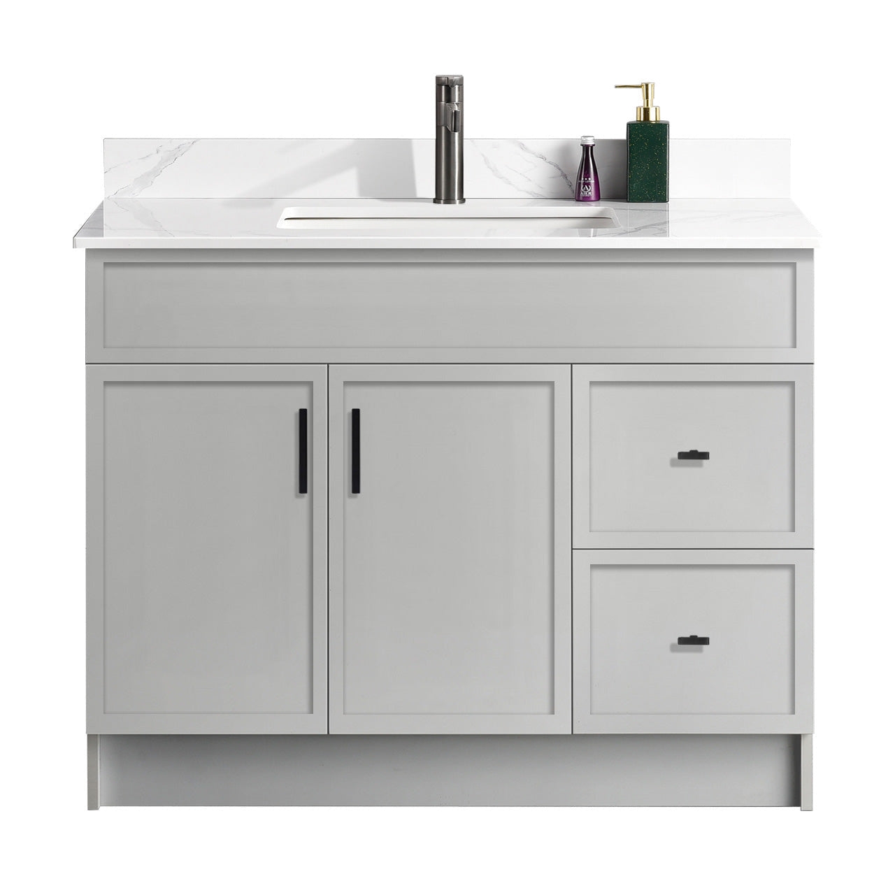 42″ Bathroom Vanity (HDF). Slim Shaker. Free Standing