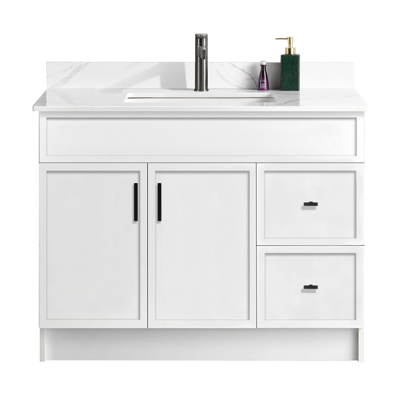 42″ Bathroom Vanity (HDF). Slim Shaker. Free Standing