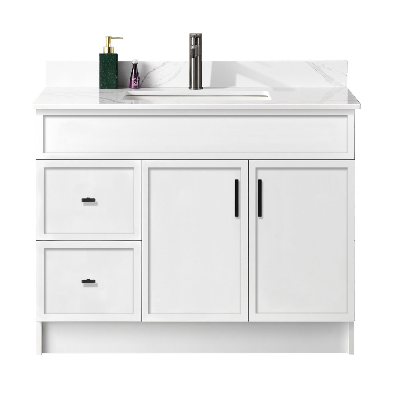 42″ Bathroom Vanity (HDF). Slim Shaker. Free Standing