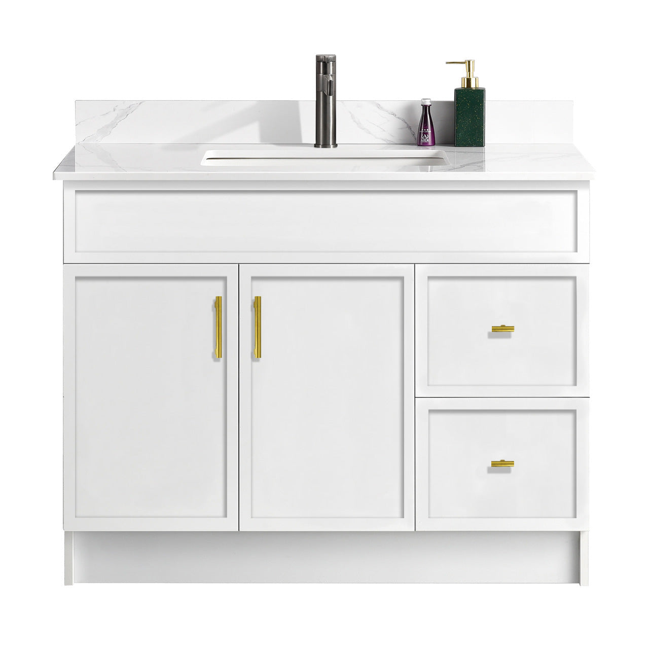 42″ Bathroom Vanity (HDF). Slim Shaker. Free Standing