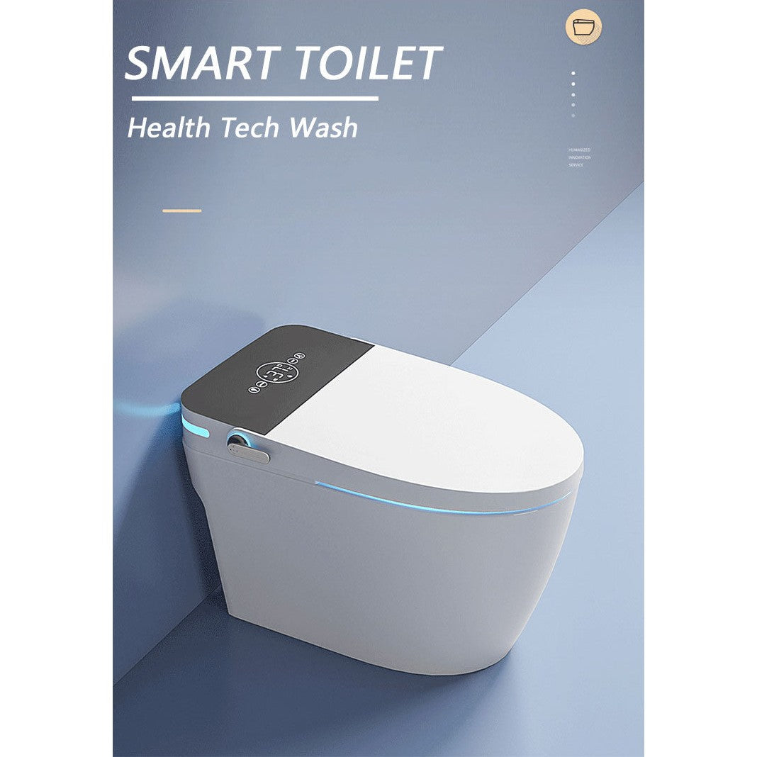 BVT - Smart Toilet, One Piece Bidet Toilet for Bathrooms JN9005. Black/White