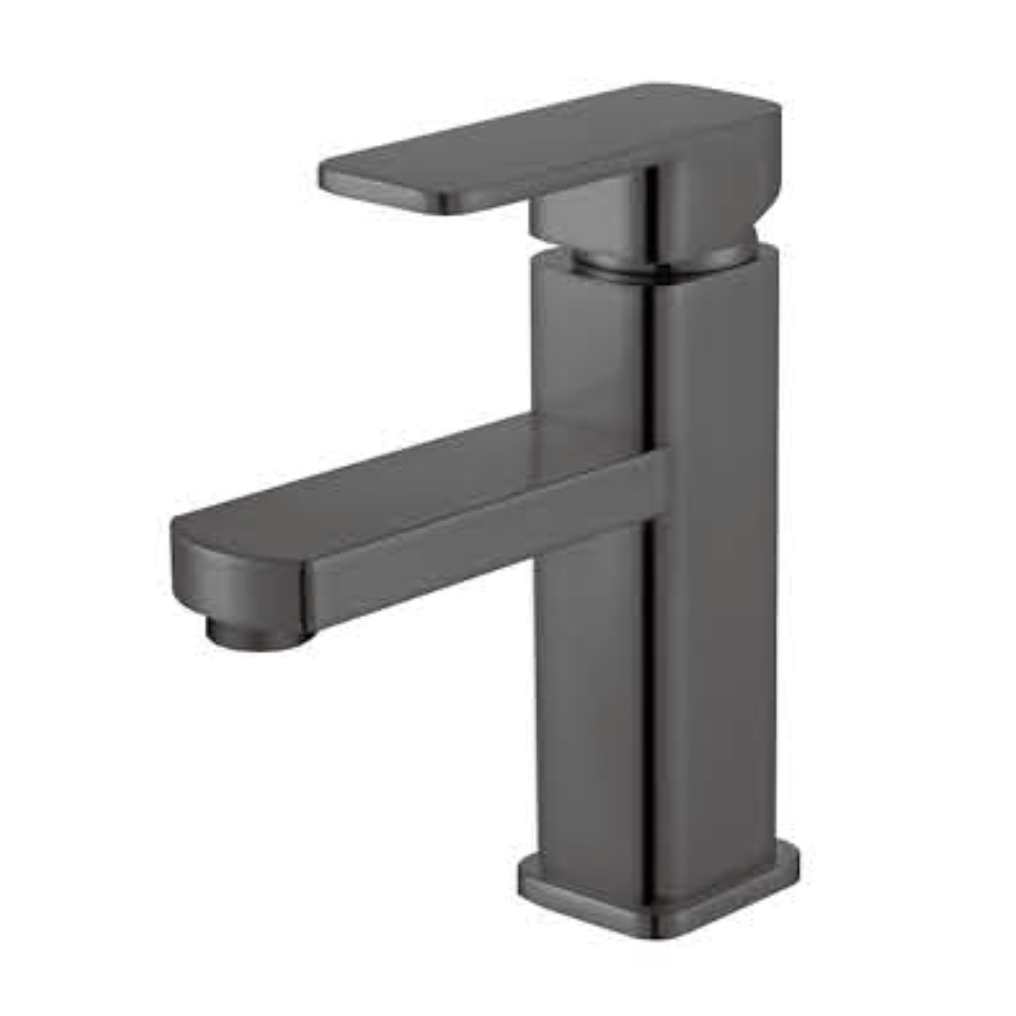 #8175 Stainless Steel Single Hole Bathroom Vanity Faucet-Matt Black