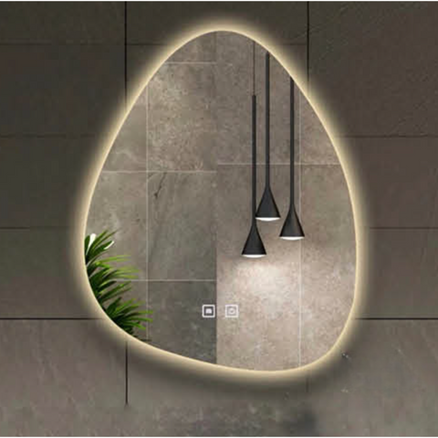 Pure Bath Anti-Foggy LED Waterdrop Frame Mirror 28"x34"