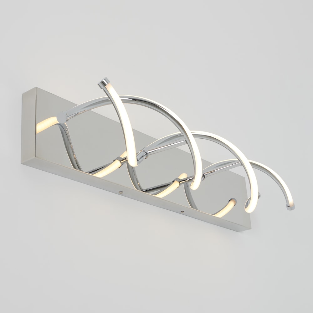 Wave Design LED Wall Light – Chrome Finish HT-9872