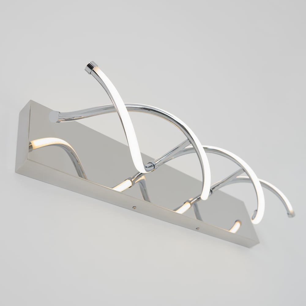 Wave Design LED Wall Light – Chrome Finish HT-9872