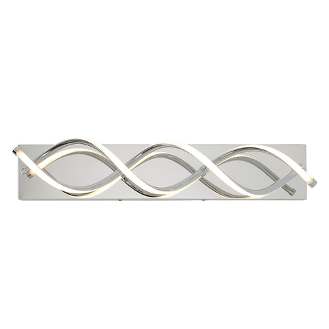 Wave Design LED Wall Light – Chrome Finish HT-9872